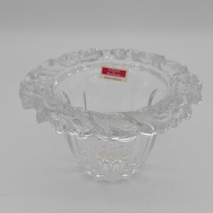 Vintage Marquis By Waterford Merry Christmas Wreath Votive Holder